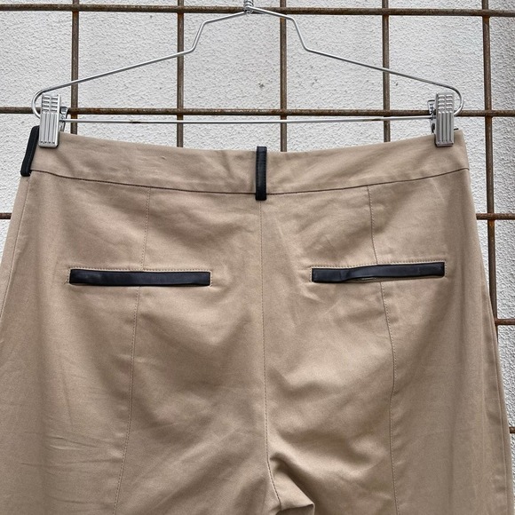 Alexander Wang Pants Womens 8 Stirrup With Leather Detail Brown Designer - Picture 5 of 7